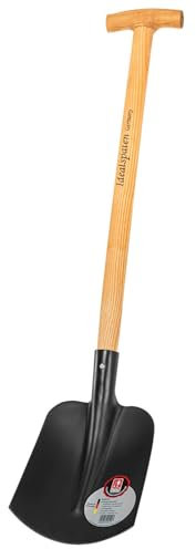 IDEAL-Kompakt-Schaufel Sandschaufel für Kinder und Camping mit Eschen-T-Stiel 63 cm