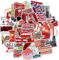 50 Pcs Charming Cartoon London Bus Stickers - Premium Quality Vinyl Waterproof Decoration for Laptop, Water Bottle, Dairy, Scrapbook, Skateboard and Beyond