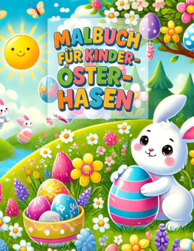 Malbuch für Kinder: Osterhasen