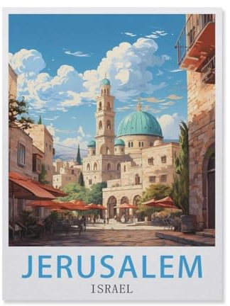 Klassisches Puzzle 3D Puzzle DIY Kit Holz Spielzeug Einzigartiges Geschenk，Jerusalem, Israel，Klassisches Puzzle 3D Puzzle DIY Kit Holz Spielzeug Einzigartiges Geschenk（75x50cm）-DQ79