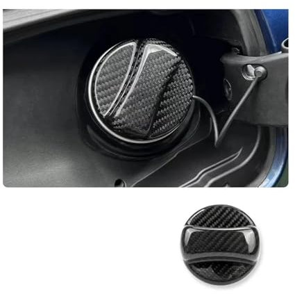 Carbon Kraftstoff Tank Abdeckung Trim Kompatibel for BMW 7 1 2 3 4 5 6 Serie X1 X3 F25 g01 X4 F26 G02 X5 F15 X6 F16 Zubehör(NO LoGo)