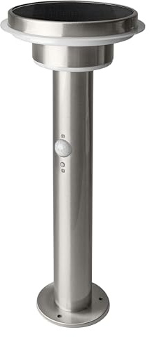 OSRAM Endura Style Solar LED Outdoor wall Light Stainless Steel, Motion & Light Sensor, 3 Modes, IP44, Elegant Design for Terrace & Garden