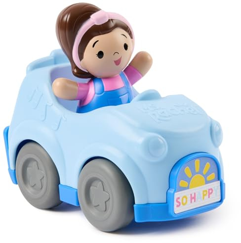 Ms. Rachel 1-2-3 Roll! Vehicle with Click-in Figure & Pull Back Action, Educational Toys & Toddler Toys for Girls & Boys Ages 1-3Y+