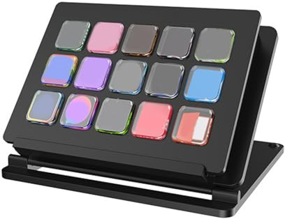 Asukohu Anpassbare LCD-Tastatur für Streaming-Controller für Streamer, Video-Editoren, Optimierungssteuerung, Plattform, Inhaltserstellung, Tastaturvorlagen