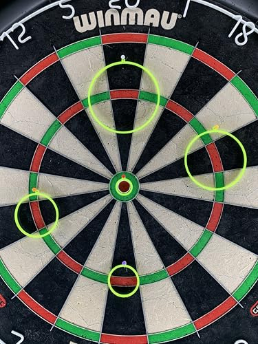 Dart Practice Rings Neon Gelb, Dart Übungsringe