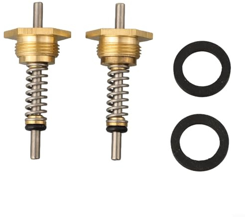 Valvola di collegamento dell'acqua per caldaia a gas, 14 mm x 48 mm, valvola per scaldabagno a gas in rame per apparecchi a GPL, confezione da 2