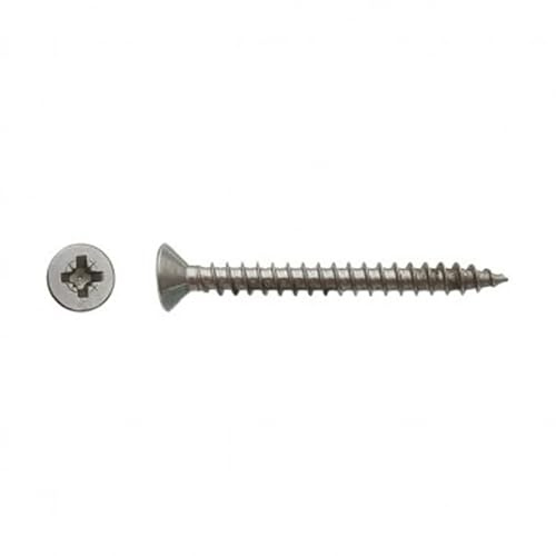 Vis pour panneaux agglomérés tête fraisée Pozidriv® Inox A2-5 x 50 mm- Vendu par 200