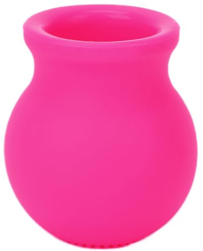 Adfaga Professional Lip Plumper Device with Silicone Brush for Full Lips Enhancement Facial Massage Soft Safe Silicone Portable Beauty Tool for Women Girls (Pink)