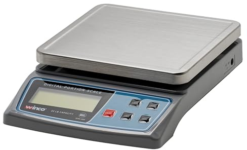 Winco 6 1/2 Clear Digital Portion Scale