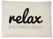 Reelax.me Kirschkernkissen, Körnerkissen für die Mikrowelle Relax breathe deeply – Entspannungs-Geschenk mit Motivations-Spruch, Wellness für Männer & Frauen – als Kühlkissen oder Wärmekissen