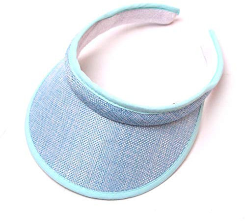 Polychrome Sun Visors for Women Men, Wicking UV Protection Sport Cap, Long Adjustable, Hat for Golf Cycling Fishing Tennis Running Jogging,Blue