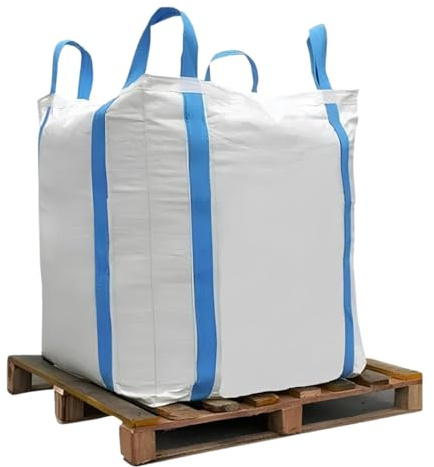Viceree 10 Big Bags 90x90x120Cm Portata 1500Kg Sacchi per Trasportare Stoccare e Smaltimento Materiali Da Giardino Legna Sabbia Macerie Rifiuti Sacco In Tessuto Omologato Di Qualità Made In Italy