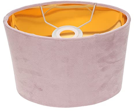 Beaupretty Tischleuchte Lampenschirm Stoff Samt Tischlampe Ersatzschirm E27 Oval Rosa Hängeleuchtenschirm Tischlampenschirm Stoff Schlafzimmer Wohnzimmer Pendelleuchte Deckenleuchte Schutzhülle