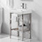 Waschbecken Waschtisch aus Keramik Handwaschbecken Spülbecken Waschschale Edelstahl Regal Waschplatz Keramikwaschbecken Kitchen Sink Waschtischunterschrank Spültisch Standwaschbecken Küchenspüle