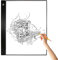 A3 LED Tracing Light Box Pad Grafiktablett 4 mm ultradünnes Zeichenbrett Copyboard 3 Ebenen Dimmen mit separaten Skalenplattenclips USB-Kabel für Künstleranimation Entwerfen von Skizzenkalligraphie