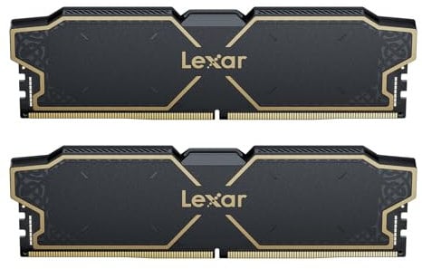Lexar THOR OC DDR5 RAM 32GB Kit (16GB x 2) 6000 MHz, DRAM 288-Pin UDIMM Desktop-Speicher, Hochleistungs-Computerspeicher für XMP 3.0 & AMD EXPO, CL32-38-38-96, 1.3 V (LD5U16G60C32LG-RGD)