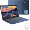 Lenovo ideaPad Slim-3 Chromebook Laptop - Pantalla táctil FHD de 14 pulgadas para estudiantes y negocios, MediaTek 520 (8 núcleos), 4 GB de RAM, 64 GB eMMC, 64 GB Micro SD, batería de larga duración