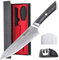 Qavi Chef Knife, Professional Kitchen Knife 7 Inch, 67 Layers Damascus Steel High Carbon Sharp Japanese Kiritsuke Knife with G10 Handle, Blade Cover, Finger Guard and Knife Sharpener in a Gift Box