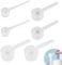 6 Piezas Cuchara Medidora Gramos, Mini Protein Scooper Cucharas Medidoras Plastico 5g 15g 20g Transparentes de Proteínas Polvo Café Medidor Para Mediciones Experimentales en la Cocina 10mL 30ml 40ml