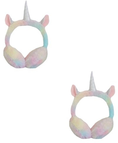 GALPADA 2 Pcs Bandeau Corne De Licorne Licorne Cache-Oreilles Réglables Cache-Oreilles Cache-Oreilles Pour Enfants Cache-Oreilles Cache-Oreilles Pour Enfants Oreilles De Licorne