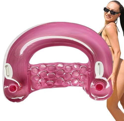 Aufblasbares Schwimmbett, Aufblasbarer Pool Luftmatratze Schwimmsessel, Aufblasbare Matratzen Wasser Schwimmbad Zubehör Hängematte Liegestühle Pool Schwimmer Wassersportspielzeug Schwimmmatte Pool Spi