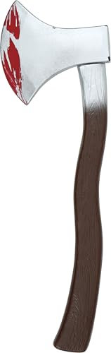 FIESTAS GUIRCA | Hacha con Sangre de Juguete (49 cm) - Arma Blanca para Disfraces de Vikingos y Medievales en Halloween, Carnaval y Fiestas de Disfraces - Ideal para Niños y Adultos - Multicolor