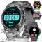 Montre Connectée Homme avec Appel Bluetooth pour Android iOS,1,43'' AMOLED Fitness Tracker avec Sommeil,Podomètre,5ATM étanche 400 mAh Sport Smartwatch Homme