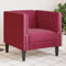 Willood Chesterfield Sessel Sofa Couch Weißrot Samt