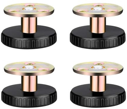 WeddHuis 4 pièces pieds de meubles réglables, pieds de meubles auto-adhésifs, pieds de meubles pour lit chaise table armoire canapé (27-40 mm)
