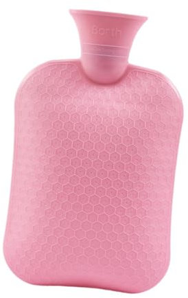 Oshhni Borsa Dell'acqua Calda per Riscaldare, Riutilizzabile, 2L, Anti-perdita, Portatile, Pratica Borsa Dell'acqua Calda, Rosa