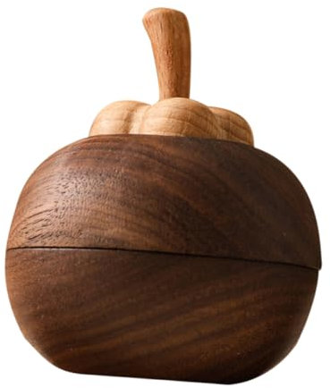 OSOLADY Aromatherapie Diffusor Tischdeko aus Schwarznuss Kleine Bambusform für Wohnzimmer und Büro Sicher Glatt Dekorativ