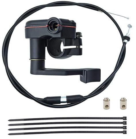 YGQ 7/8 22 mm Accélérateur de Pouce Thumb Throttle Cable avec Manchon en Caoutchouc Remplacement pour motos 50 cc 70 cc 90 cc 110 cc 125 cc 250 cc quad kart TaoTao pit bike