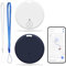 GPS-Tracker 2 Stück Smart Air Tracker Tag kompatibel mit iOS und Android, Schlüsselanhänger GPS Android für Koffer/Katzen/Tasche/Kinder/Hunde, tragbarer Tracker mit akustischem Alarm