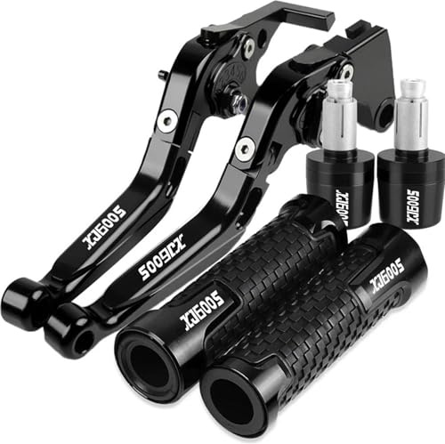 MCBXTH Bremshebel Für Yamaha XJ600S Diversion XJ 600 S 1993-2003 2002 2001 2000 1999 Motorrad Bremse Kupplung Hebel Griff Lenker Griffe Enden(Black 1)