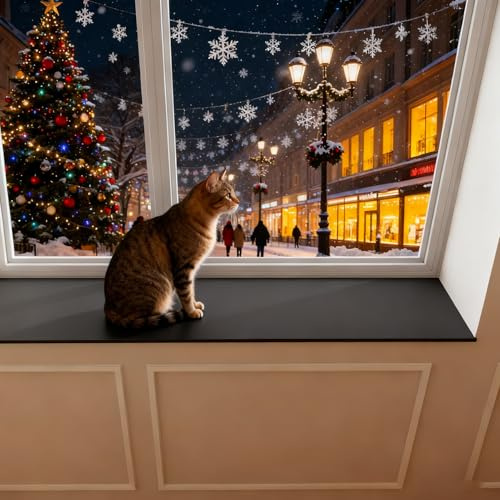 Fensterbankmatte Weiche Fensterbankkissen Als Sitzgelegenheit, Wasserdichte Fensterbank-Hundematte/Sitzkissen/Bett, Kratzfeste Kieselgur-Innenauskleidung(40x20cm(16x8))