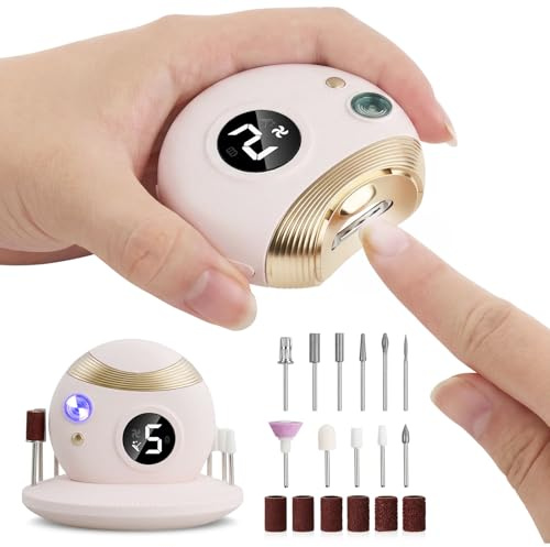 Focenat 3 En 1 Coupe Ongle Electrique,Coupe-Ongles Automatique,Coupe ongle electrique pour pied,Coupe Ongle Lime Électrique,avec Lumière LED,11 têtes de broyage,Pour Bébés,Adultes (Rose)