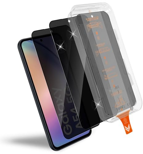 HidWee Sichtschutz für Samsung Galaxy A54 5G für Panzerglas, 2 Stück Auto-Installation Blickschutzfolie 9H Anti-Spy Displayschutzfolie, Kratzfest Schutzfolie, Privacy Displayschutz
