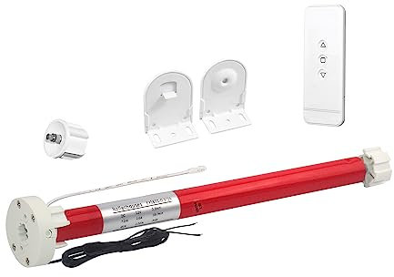 12V Roller Shade Motor - Smart Wired Mini Blind Motor for 25mm/28mm Tubes | 4.4Lb(2kg) Capacity | DC Power Only, Low Voltage, No Battery Includes Adapters & Brackets