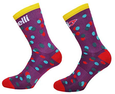 Cinelli Socke, Unisex-Erwachsene, Socke, Caleido Dots, PUR CALEIDO DOTS, MD/LG