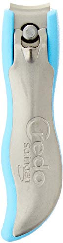 CREDO Nagelknipser 65 mm – Präziser Edelstahl Nagelschneider mit gebogener Schneide, rostfrei & antibakteriell, mit integriertem Nagelfang für sauberes Arbeiten, ergonomisch & robust, Made in Germany