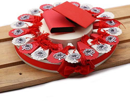 VialeMagico Torta Bomboniere Laurea Albero della Vita Tocco 20 Bomboniere (TRG314N)