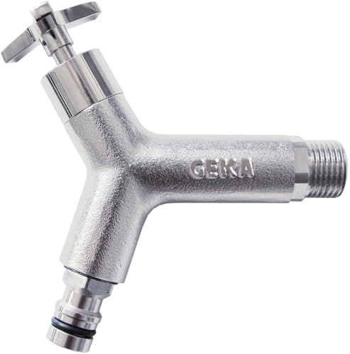 GEKA® Plus Design-Wasserhahn 1/2 Zoll Plus Anschlussstecker verchromt