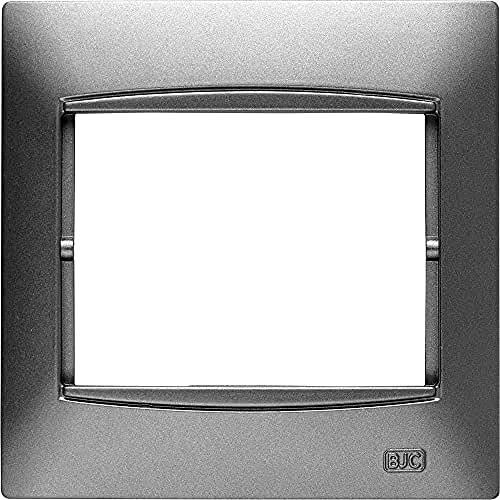 BJC Coral - Marco de 1 elemento horizontal con embellecedor intermedio integrado (sin bastidor), Gris Sombra ,21211-GS