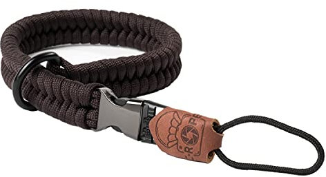 C-Rope Kamera Handschlaufe The Claw aus handgeflochtenem Paracord. Kameragurt mit Schnellverschluss-System, Braun