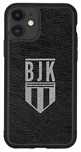 aina Kompatibel mit iPhone 11 Hülle Leder Case Schwarz BJK 1903 Lederhülle Cover Case V5