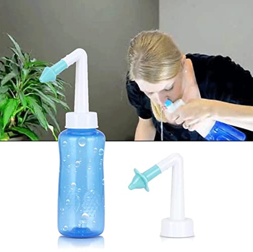 Nasenspülung Nasenreinigung Nase Spülen, Sinus Spülen Nase Waschen Neti Pot Zum Spülen Der Nase Nasennebenhöhlen- Und Allergielinderung, Nasendruckspülung Für Erwachsene Und Kinder, 500 Ml, 2 Stück