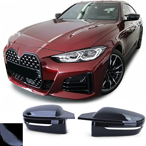 Spiegelkappen Schwarz Glanz zum Austausch passend für BMW 4er G22 G23 G26 ab 20