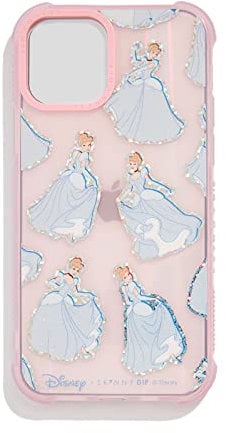 Skinnydip Disney iPhone 12 Pro Max Case - Cinderella Princess Protective Shockproof Cover, Slim & Lightweight, Anti-Scratch, Anti-Slip, Cute Case for Girls Made From Recycled Plastics