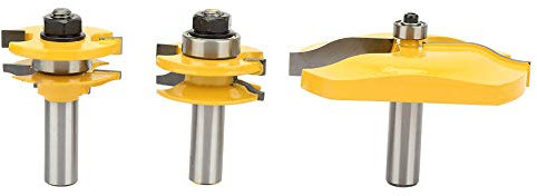 Fräser, 3 Stück 1/2 Zoll Schaft Ogee Raised Panel & Ogee Rail und Holm Router Bit Set Holzfräser