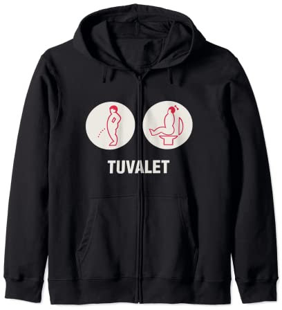 Panneau de toilettes vintage Tuvalet Sweat à Capuche